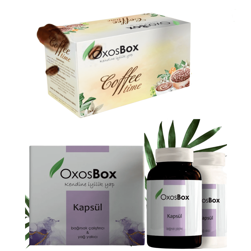 بكج التنحيف العشبي من أوكسوس بوكس قهوة + كبسولات لدعم حرق الدهون ودعم التحكم بالشهية - صورة المنتج 1 من OxosBox