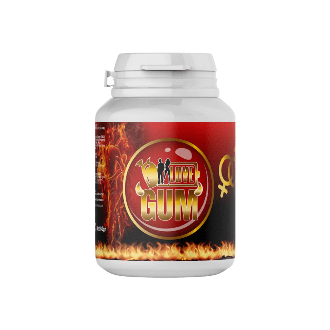 FullLove Gum | علكة مقوية من خلاصات طبيعية من الابيميديوم، الجينسنغ، ماكا، وداميانا - صورة المنتج 1 من Full Love