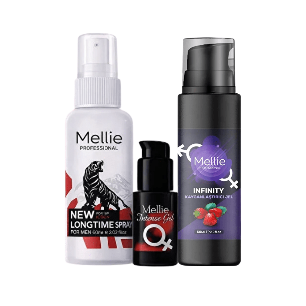 مجموعة Mellie Professional للرجال والنساء مع بخاخ وجل + مزلق لتجربة مريحة ومتوازنة من عطار هيرب