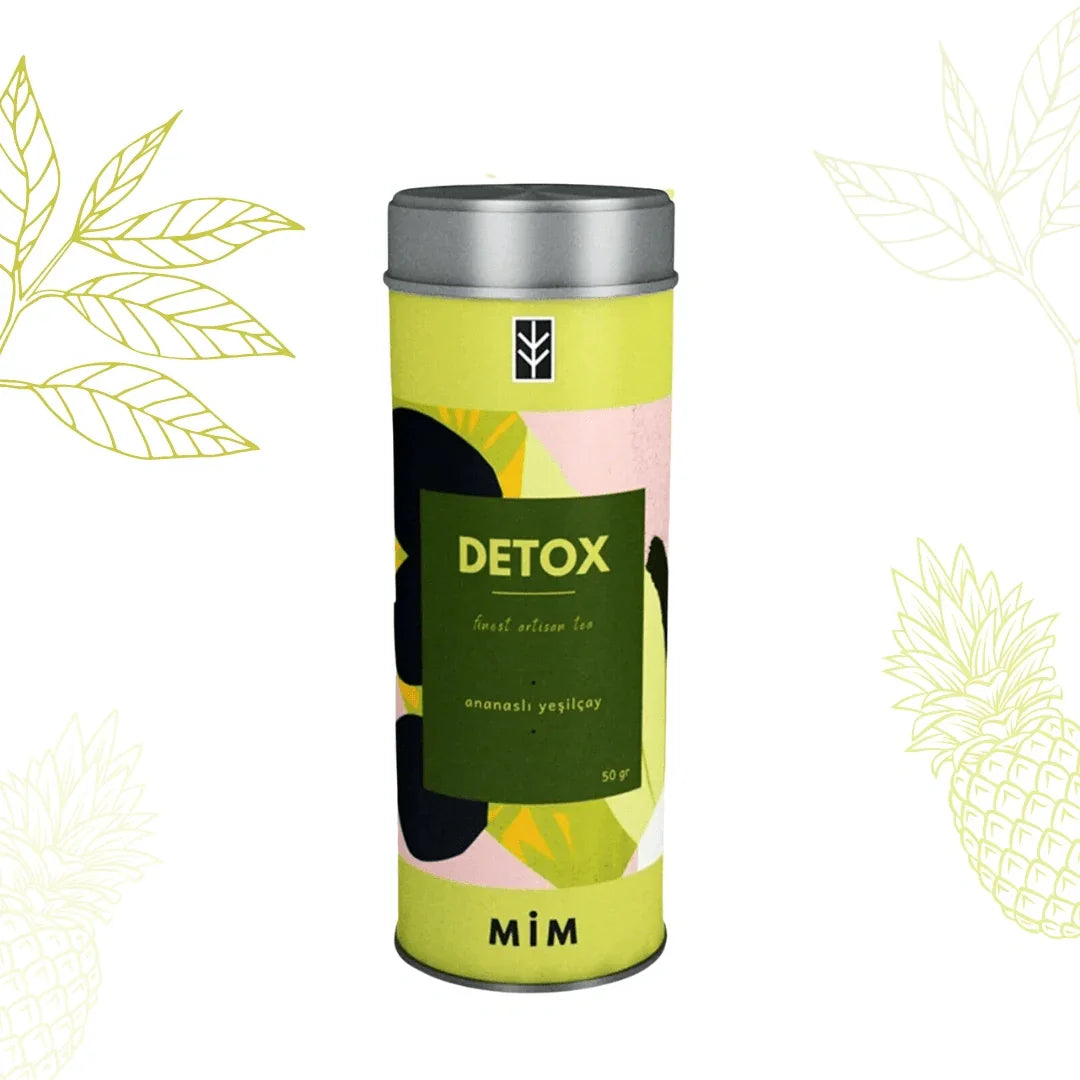 شاي ديتوكس بالأناناس والشاي الأخضر للتنحيف ودعم الأيض - صورة المنتج 1 من Detocx