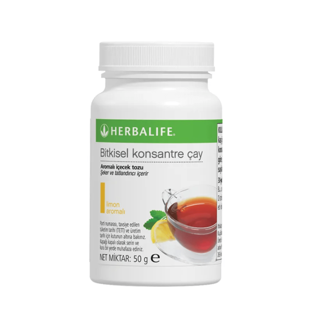 شاي هيربالايف المركز بالأعشاب بنكهة الليمون 50 جرام | يدعم خسارة الوزن - صورة المنتج 1 من Herbalife
