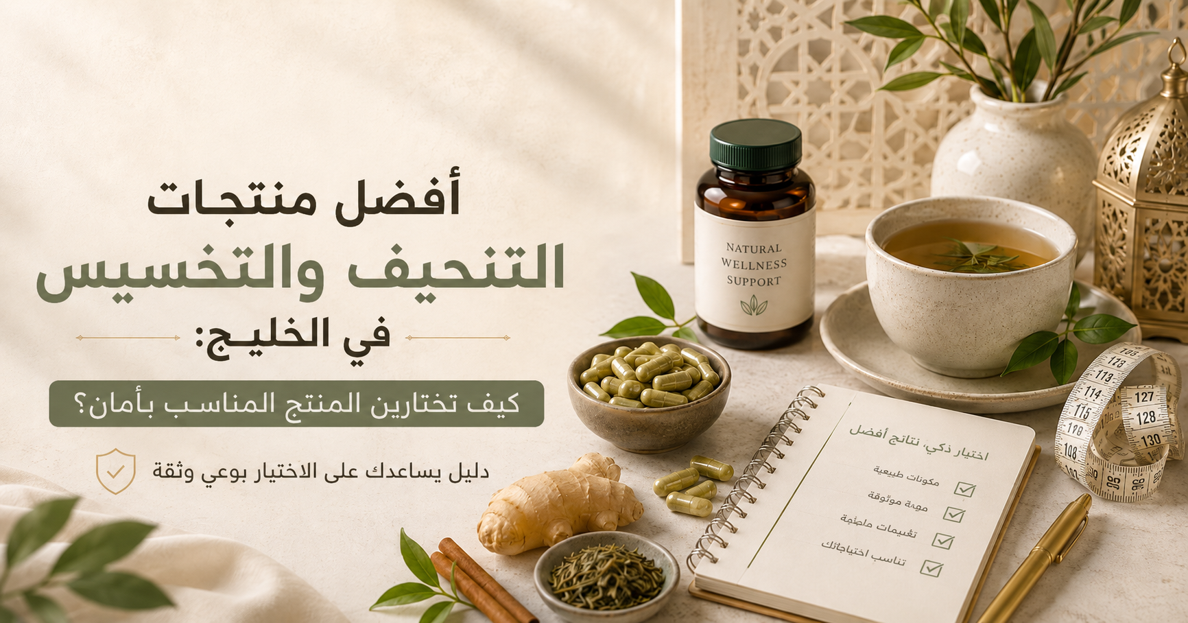 أفضل منتجات التنحيف والتخسيس في الخليج: كيف تختارين المنتج المناسب بأمان؟