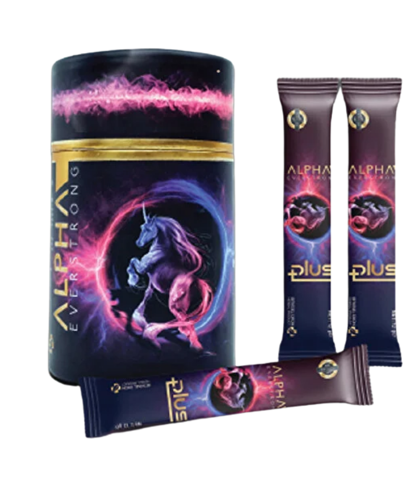 ALPHA EVERSTRONG معجون الجنسنغ مع الماكا لتعزيز الطاقة والأداء 10 أظرف من عطار هيرب